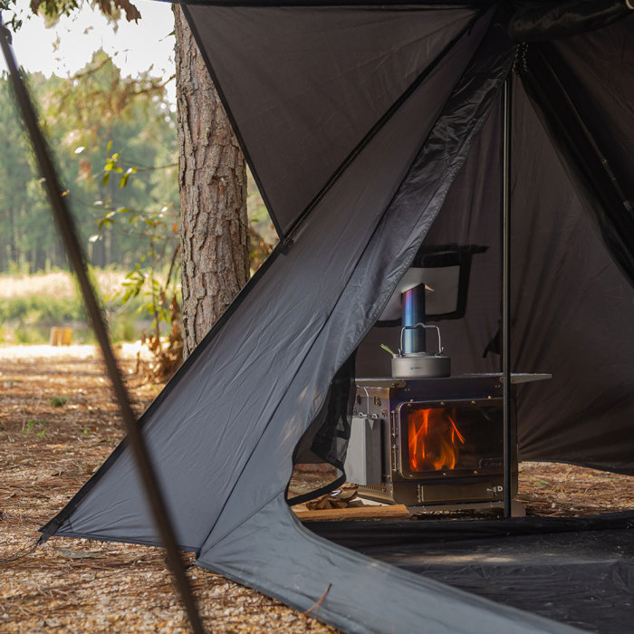 TIMBER Lite Réchaud de Tente, Poêle à Bois Portable en Titane Pour le  Camping