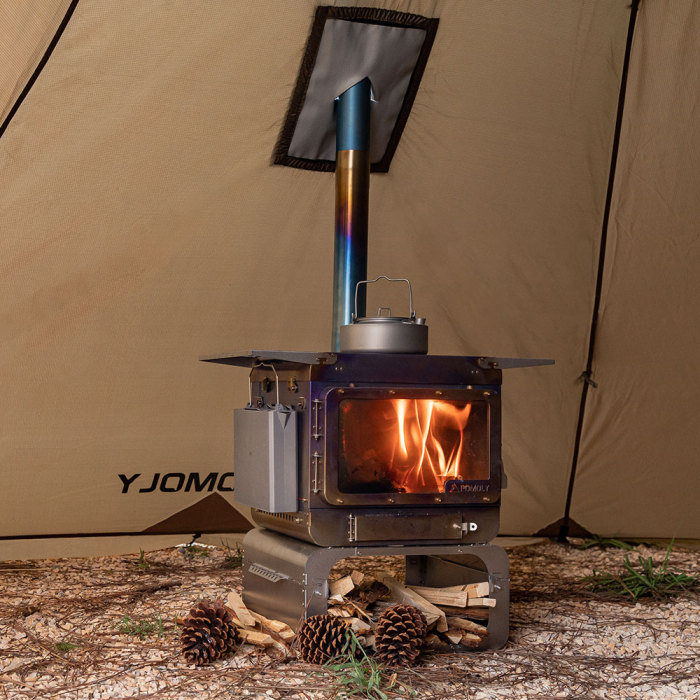 TIMBER Réchaud de Tente, Poêle à Bois Portable en Titane Pour le Camping