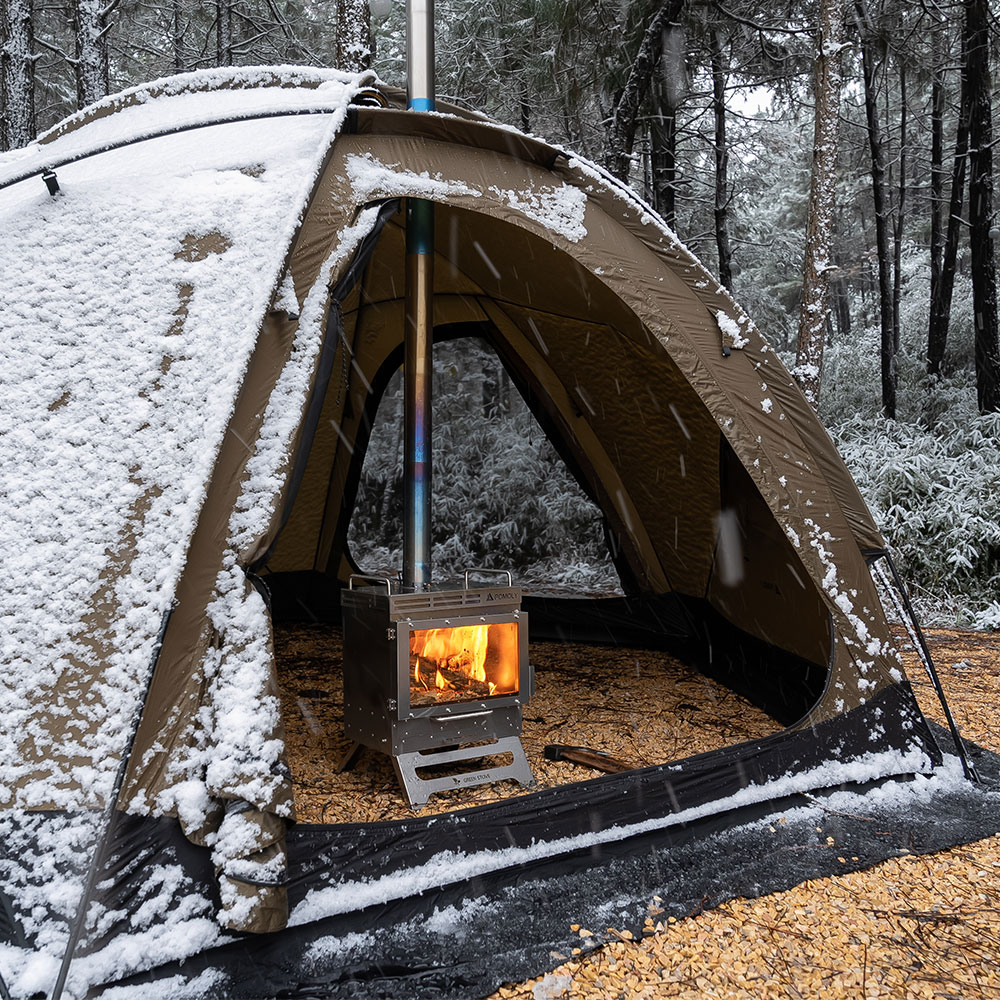 Poêle à bois démontable en titane – Naturehike