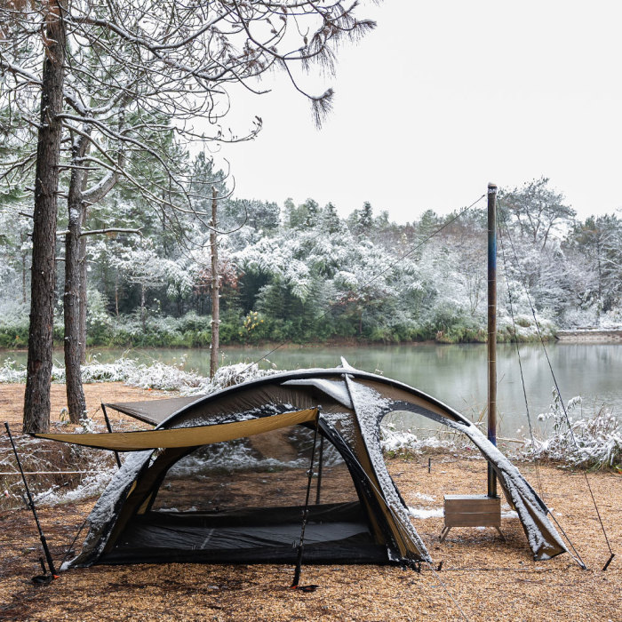 Tente pour poêle à bois LEO 2 | 40 D Tente chaude de camping | POMOLY nouveauté