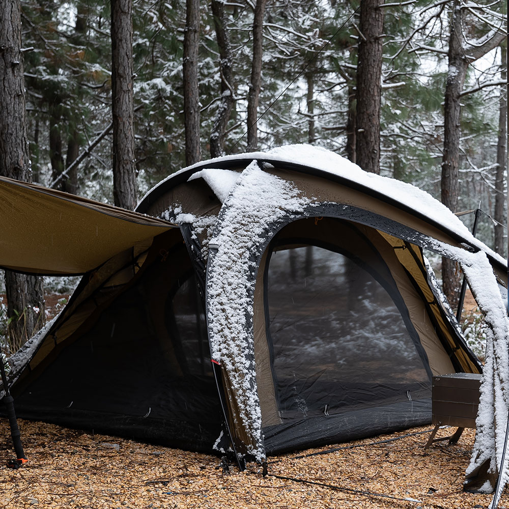 Poêle à Bois De Camping Pliable HarBin-Star - Hauteur Réglable 36-56 Cm, Acier Carbone, Pour Tente, Terrasse, Pique-nique - 2