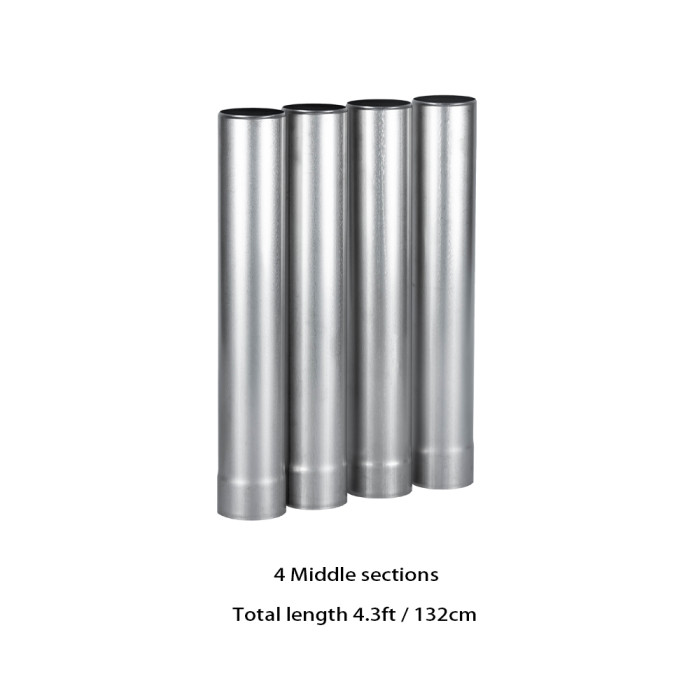Ensemble de cheminée de section centrale d'extension en titane de 2.36 po / 6 cm | POMOLY nouveauté