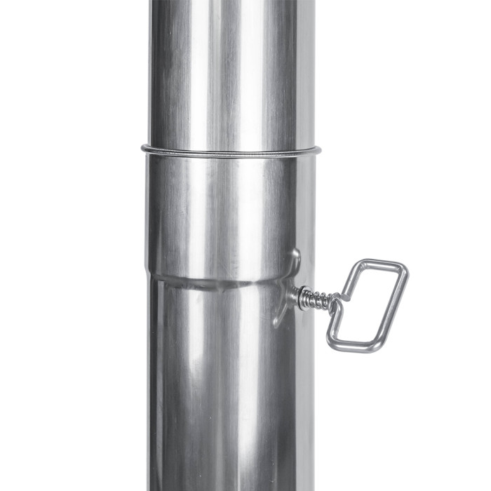 Φ2.76in x 11.8in (Φ7cm x30cm) Airflow Controller Section Cheminée | pour réchauds de tente avec tuyaux de cheminée de 7 cm de diamètre | POMOLY