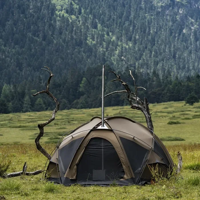 POMOLY Le meilleur réchaud de tente en Titane et tente de camping