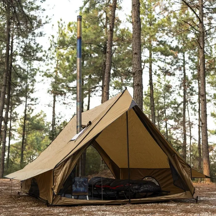 CHALET 70 Pro | 2P Tente chaude de camping | Tente murale de camping d'hiver