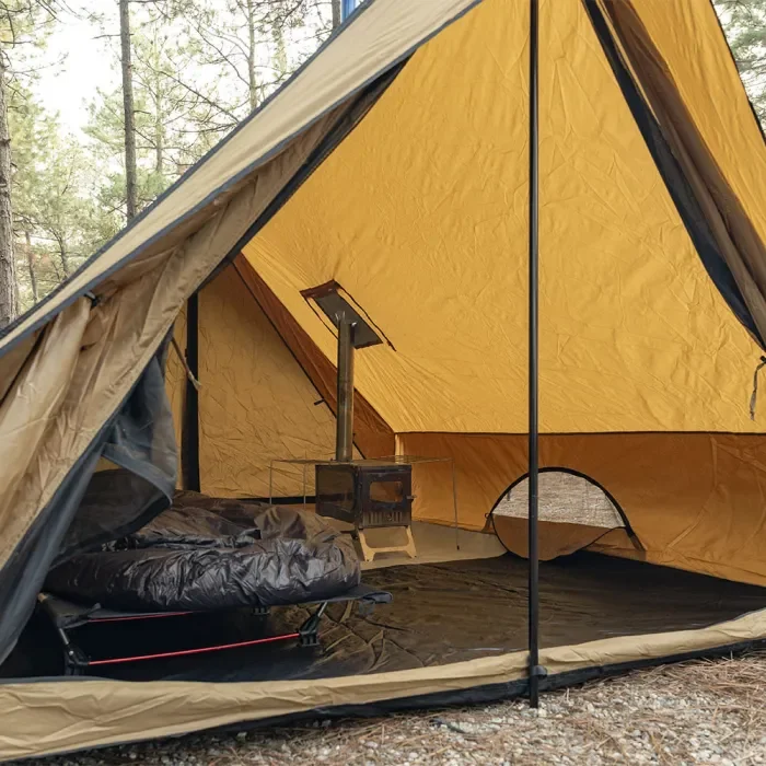 CHALET 70 Pro | 2P Tente chaude de camping | Tente murale de camping d’hiver | POMOLY Nouvelle Arrivée 2024