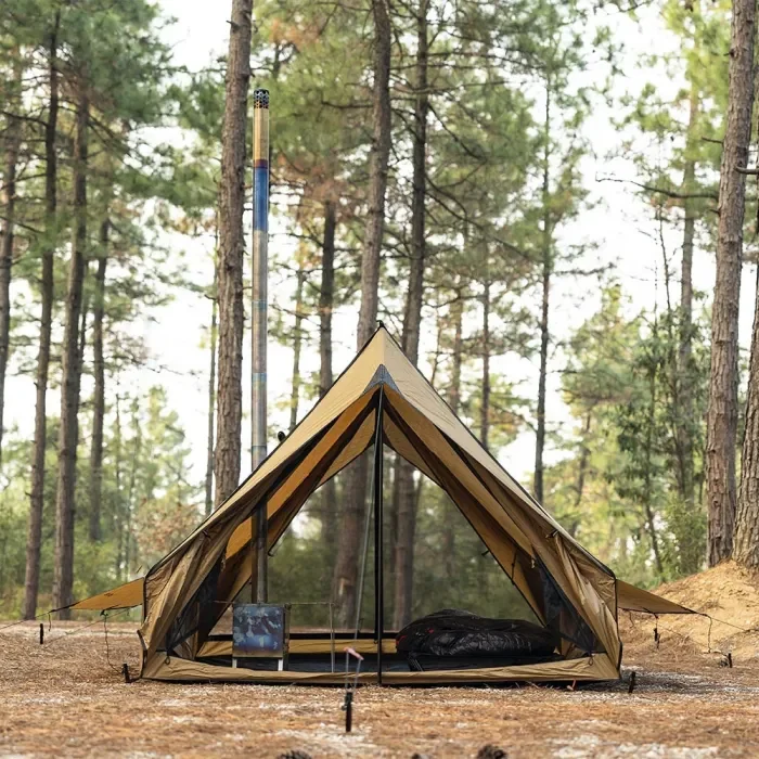 CHALET 70 Pro | 2P Tente chaude de camping | Tente murale de camping d’hiver | POMOLY Nouvelle Arrivée 2024