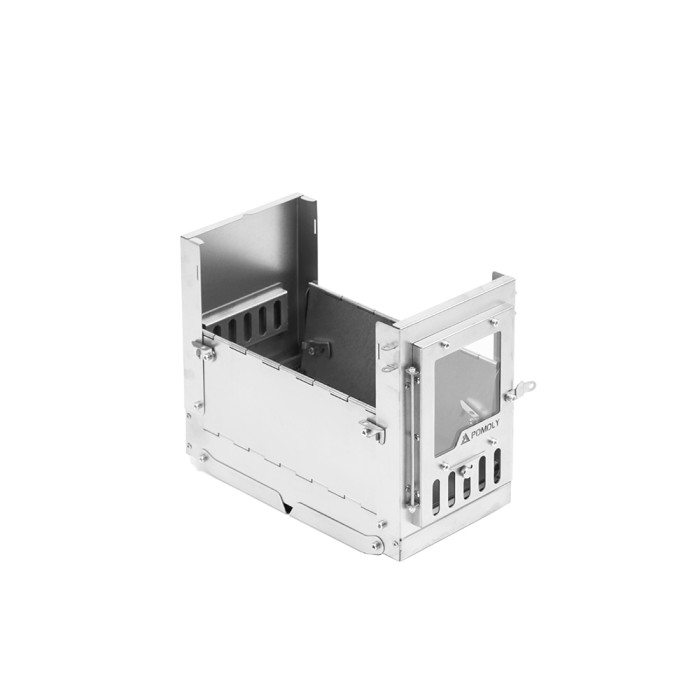 X-Ti Mini | Poêle à bois en titane pliable double | Nouveauté POMOLY