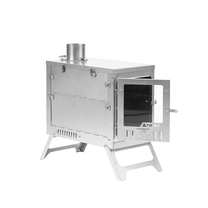 X-Ti Max | Poêle à bois en titane pliable double | Nouveauté POMOLY