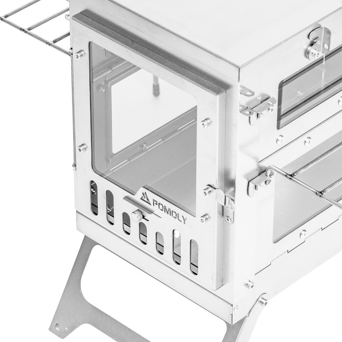 X-Ti Max 5  | Poêle à bois en titane pliable double | Nouveauté POMOLY