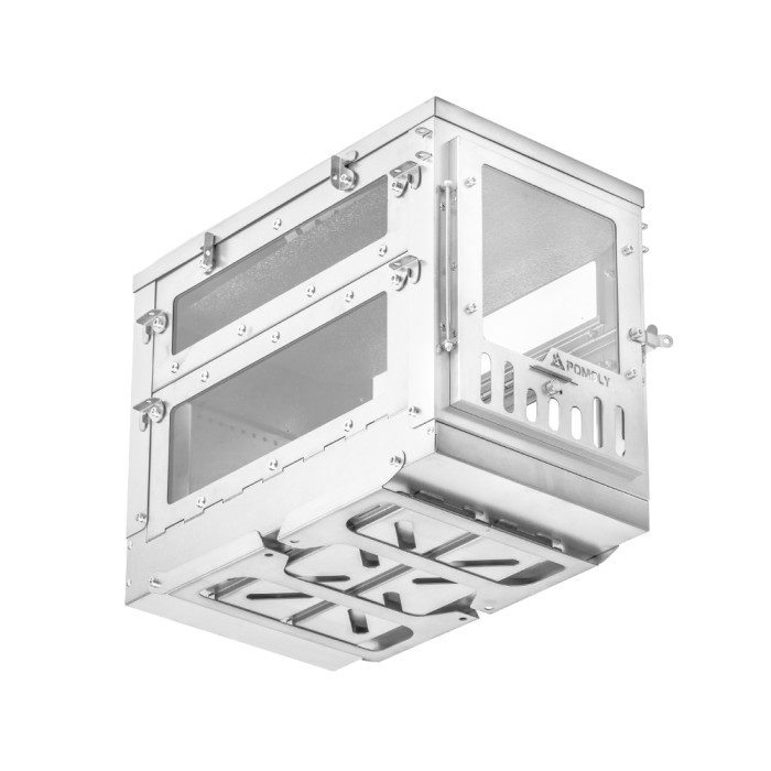 X-Ti Max 5  | Poêle à bois en titane pliable double | Nouveauté POMOLY