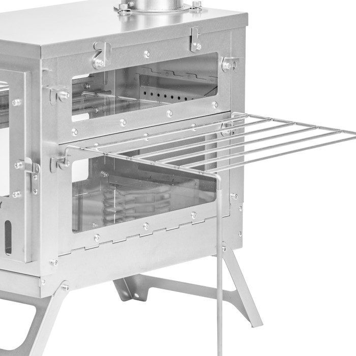 X-Ti Max 5  | Poêle à bois en titane pliable double | Nouveauté POMOLY