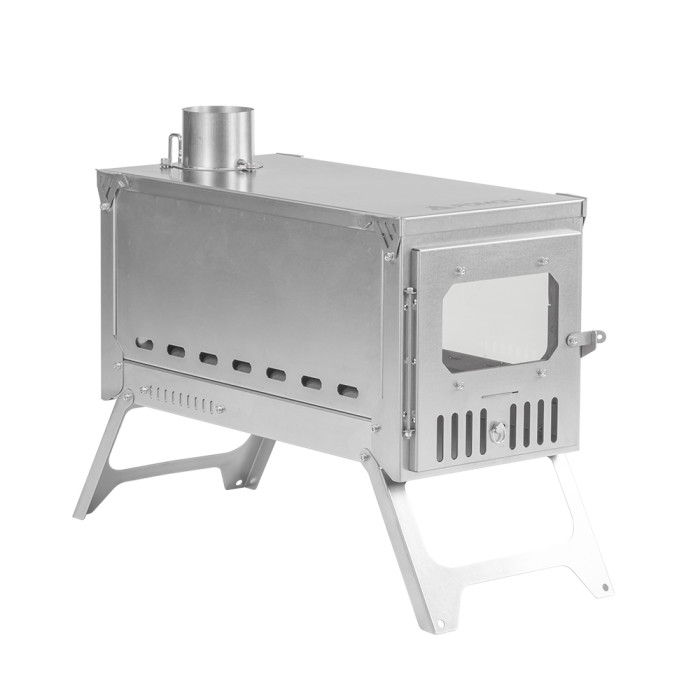 T-Brick Ultra 2.0 | Version Allongée | Poêle en Titane pour Camping en Tente Chaude en Groupe | Nouveauté POMOLY