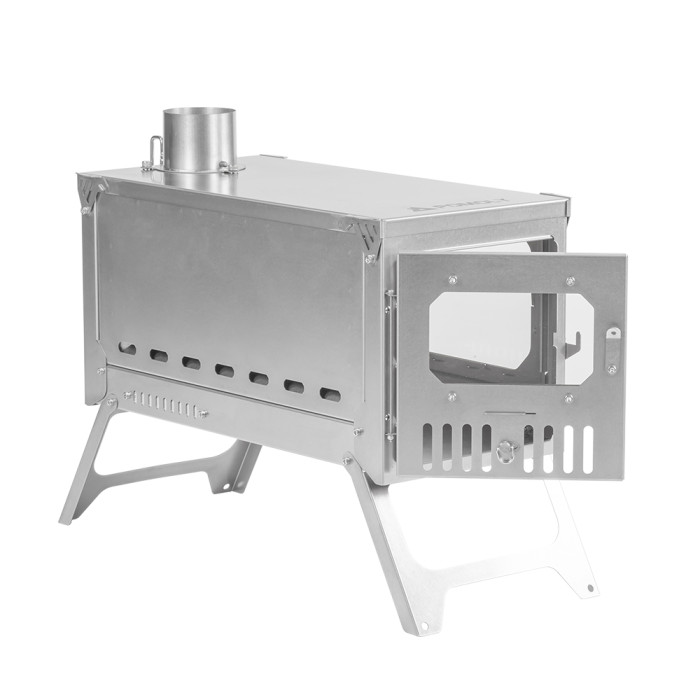 T-Brick Ultra 2.0 | Version Allongée | Poêle en Titane pour Camping en Tente Chaude en Groupe | Nouveauté POMOLY