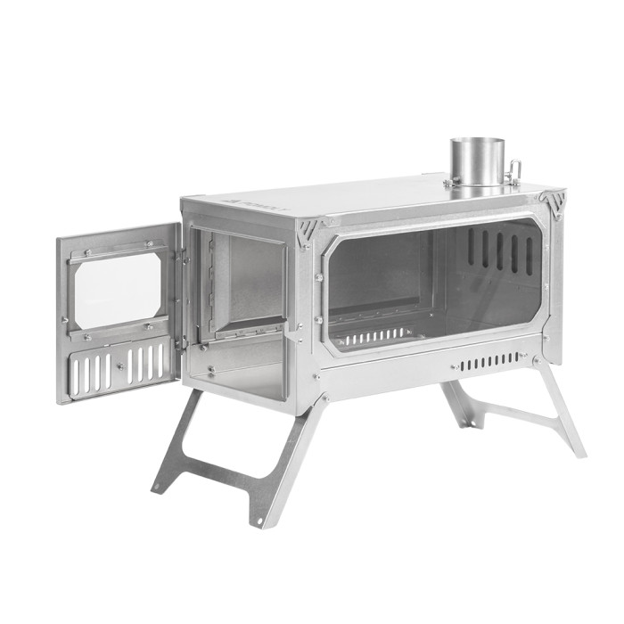 T-Brick Ultra 2.0 | Version Allongée | Poêle en Titane pour Camping en Tente Chaude en Groupe | Nouveauté POMOLY