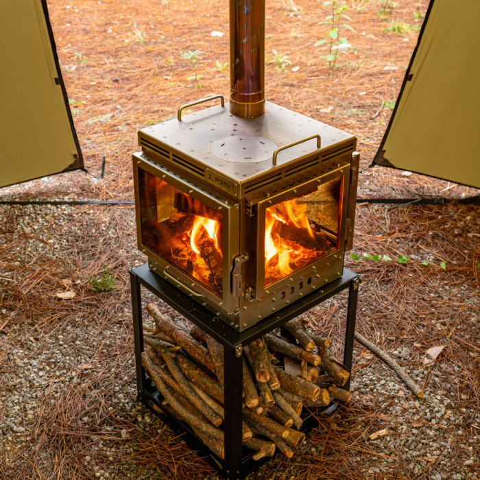 Cube 4  | Poêle à bois de camping | Nouveauté POMOLY