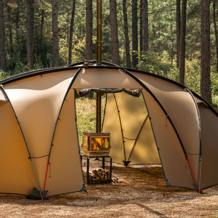 Cube 4  | Poêle à bois de camping | Nouveauté POMOLY