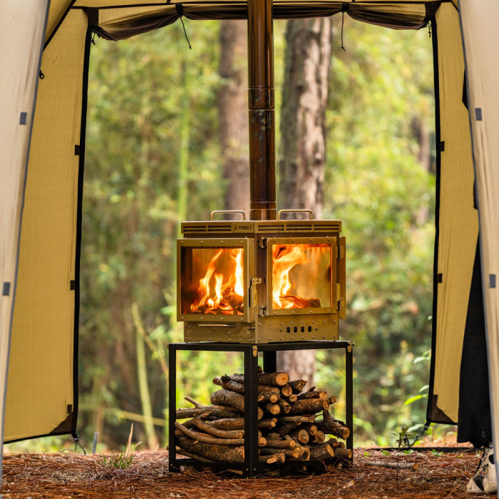 Cube 4  | Poêle à bois de camping | Nouveauté POMOLY
