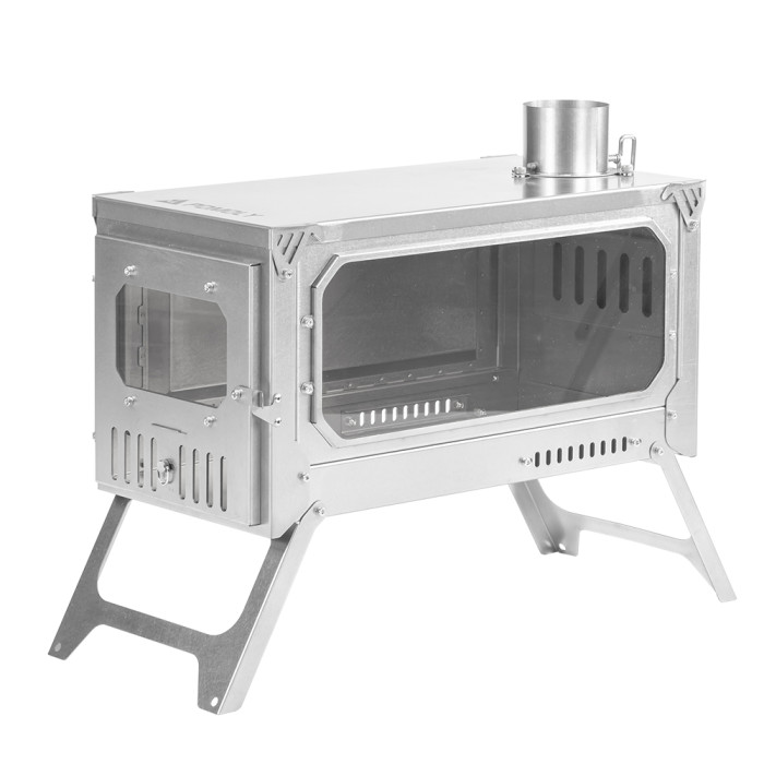 T-Brick Ultra 2.0 | Version Allongée | Poêle en Titane pour Camping en Tente Chaude en Groupe | Nouveauté POMOLY