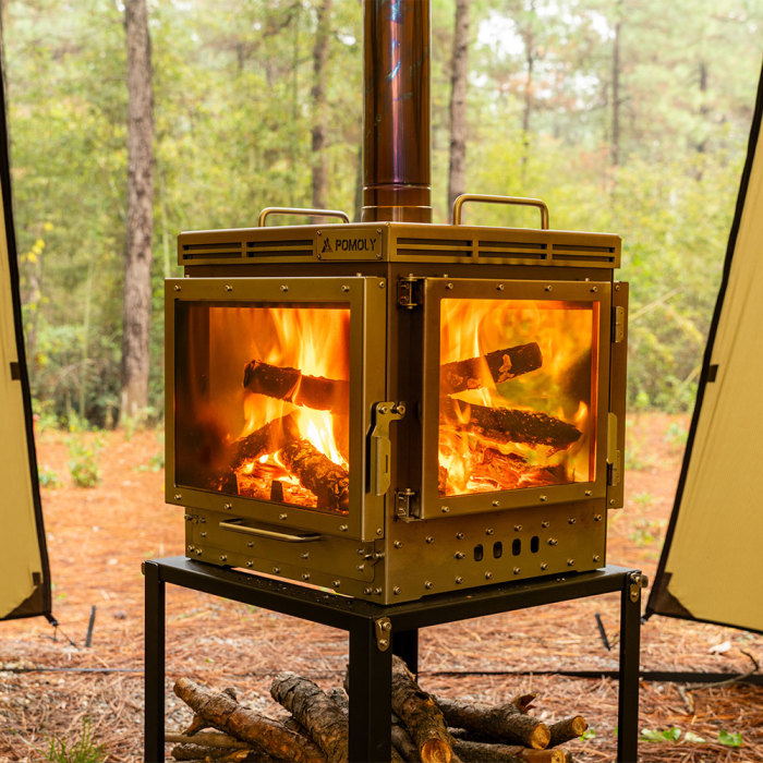 Cube 4  | Poêle à bois de camping | Nouveauté POMOLY