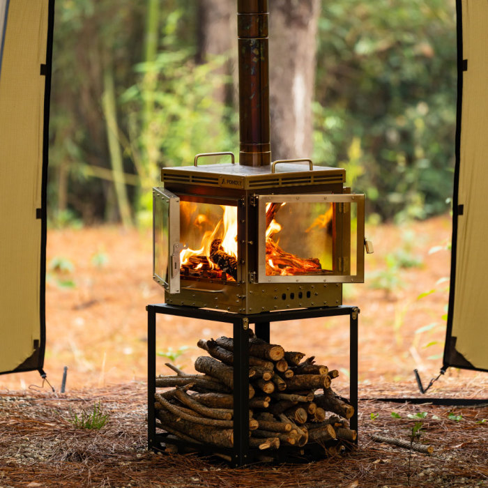 Cube 4  | Poêle à bois de camping | Nouveauté POMOLY