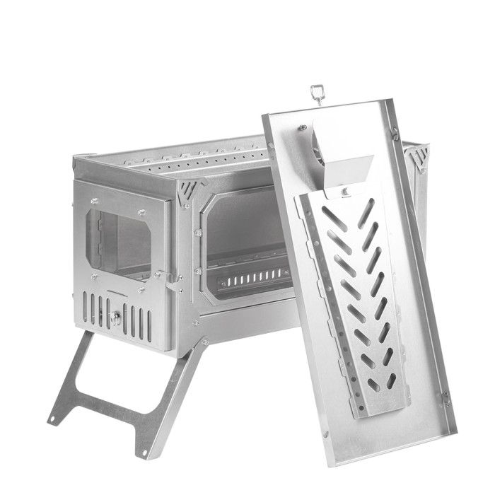 T-Brick Ultra 2.0 | Version Allongée | Poêle en Titane pour Camping en Tente Chaude en Groupe | Nouveauté POMOLY