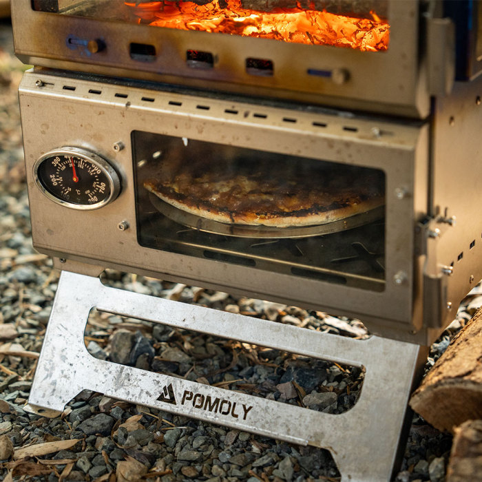 Baker Ti | Poêle à bois avec four POMOLY | Poêle portable pour tente | Nouvelle arrivée POMOLY