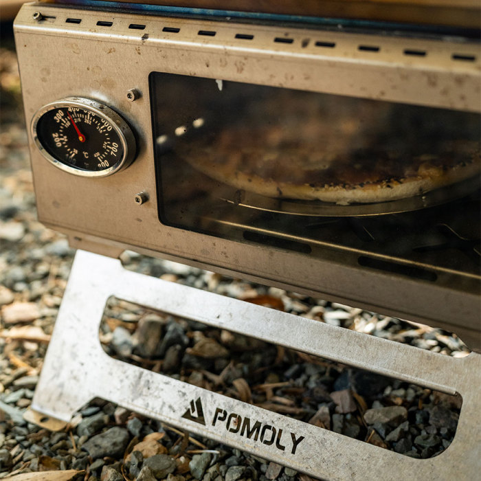 Baker Ti | Poêle à bois avec four POMOLY | Poêle portable pour tente | Nouvelle arrivée POMOLY