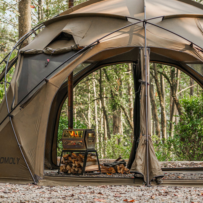 Hive Poêle à bois | Poêle à Bois Hexagonal Hive | Nouveauté POMOLY