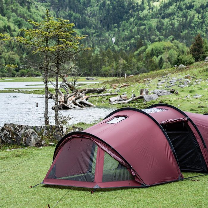 Openvista 3 TPU | Tente Tunnel de Camping 2 Personnes | Nouvelle Arrivée POMOLY