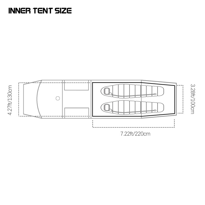 Openvista 2 | Tente Tunnel de Camping 2 Personnes | Nouvelle Arrivée POMOLY