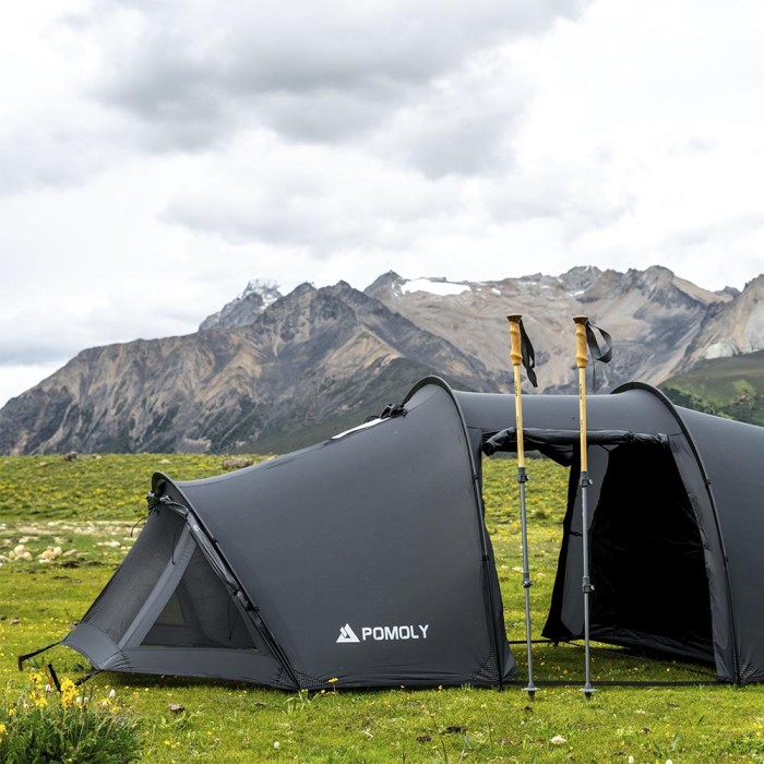 Openvista 2 | Tente Tunnel de Camping 2 Personnes | Nouvelle Arrivée POMOLY