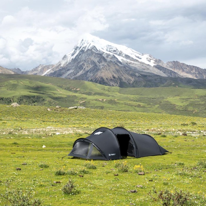 Openvista 2 | Tente Tunnel de Camping 2 Personnes | Nouvelle Arrivée POMOLY