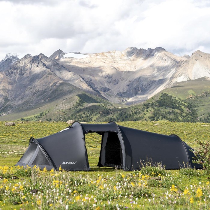 Openvista 2 | Tente Tunnel de Camping 2 Personnes | Nouvelle Arrivée POMOLY