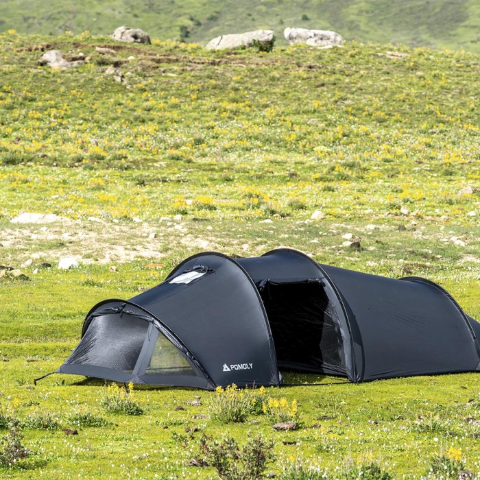 Openvista 2 | Tente Tunnel de Camping 2 Personnes | Nouvelle Arrivée POMOLY