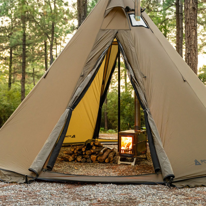 Circle 2 | Tente Chaude Extérieure | Tente Tipi de Camping | Nouvelle Arrivée POMOLY