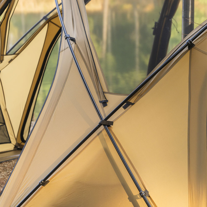 Sphere X8 Lite | Tente Dôme Autoportante pour Camping Chauffée 8 Personnes | Nouveauté POMOLY