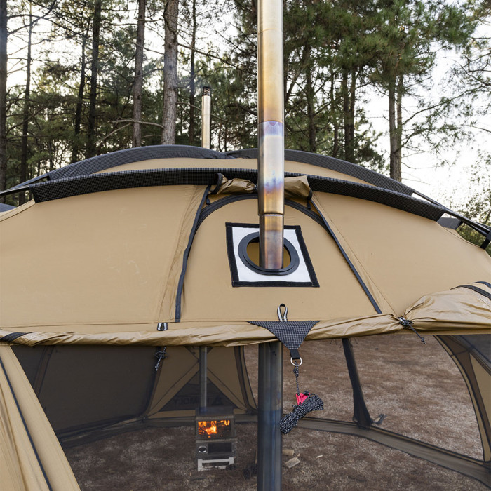 Sphere X8 Lite | Tente Dôme Autoportante pour Camping Chauffée 8 Personnes | Nouveauté POMOLY