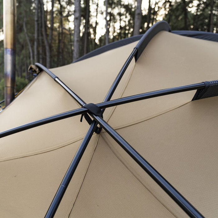 Sphere X8 Lite | Tente Dôme Autoportante pour Camping Chauffée 8 Personnes | Nouveauté POMOLY