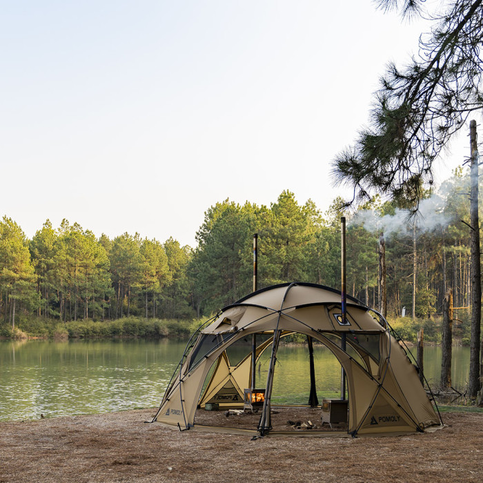 Sphere X8 Lite | Tente Dôme Autoportante pour Camping Chauffée 8 Personnes | Nouveauté POMOLY