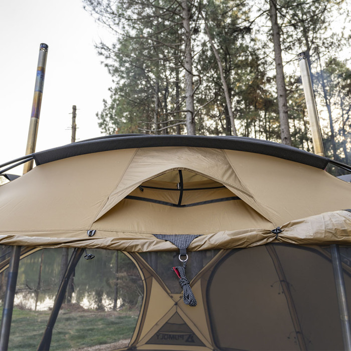 Sphere X8 Lite | Tente Dôme Autoportante pour Camping Chauffée 8 Personnes | Nouveauté POMOLY
