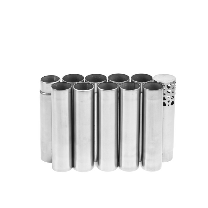 Φ2.76in - 3in (Φ70mm - 76mm) Ensemble de tuyaux imbriqués en titane | Cheminée à diamètre variable amovible | Nouveauté POMOLY 2025