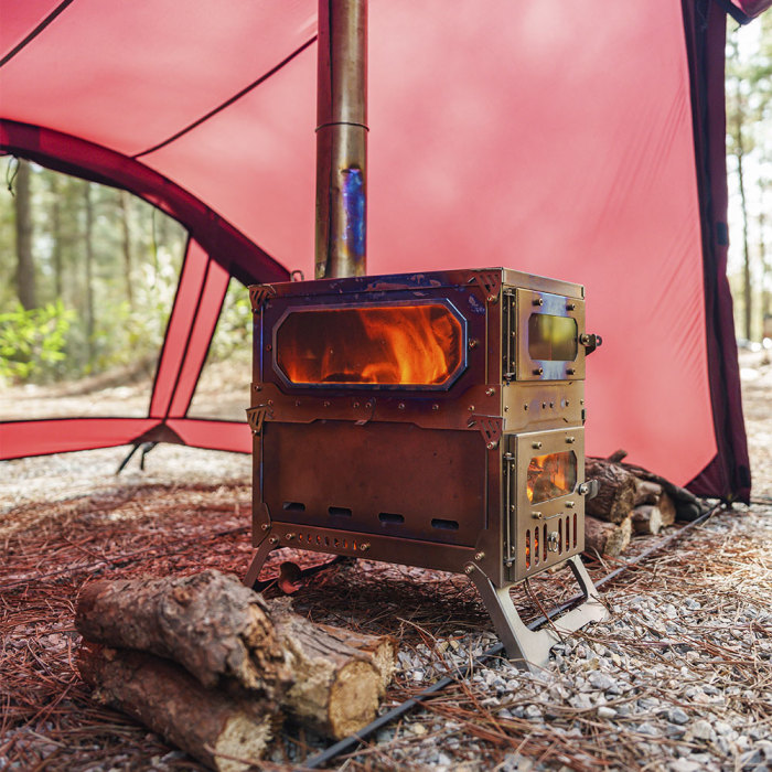 【Pré-commander】T-Brick Mini 2.0 | Version étendue | Réchaud en titane pour camping sous tente chaude | Nouveauté POMOLY 2024