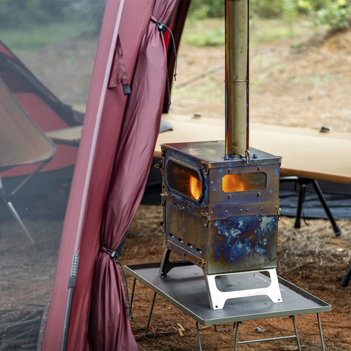 【Pré-commander】T-Brick Mini 2.0 | Version étendue | Réchaud en titane pour camping sous tente chaude | Nouveauté POMOLY 2024