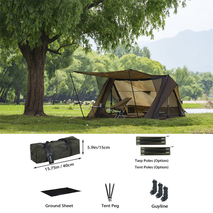 STOVEHUT | Tente de camping ultralégère | POMOLY Nouveauté 2024