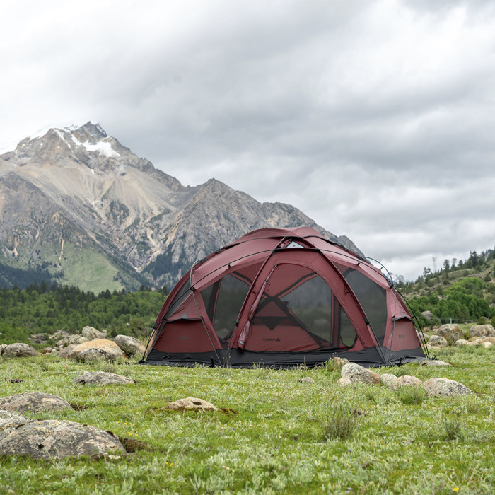 POMOLY Dome X4 Pro | Tente de camping autonome en forme de dôme | Nouveauté POMOLY 2024