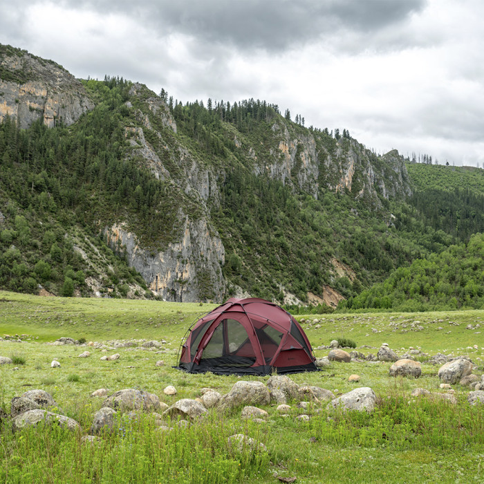 POMOLY Dome X4 Pro | Tente de camping autonome en forme de dôme | Nouveauté POMOLY 2024