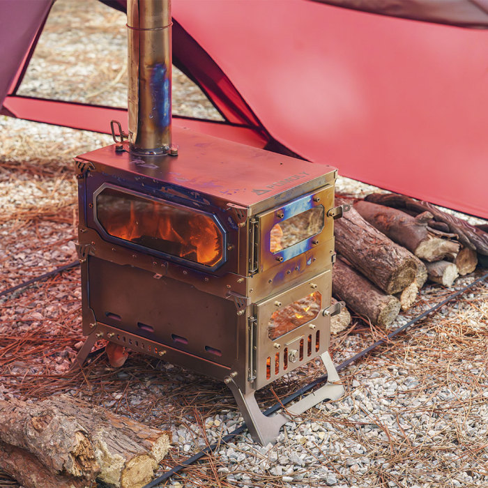 【Pré-commander】T-Brick Mini 2.0 | Version étendue | Réchaud en titane pour camping sous tente chaude | Nouveauté POMOLY 2024