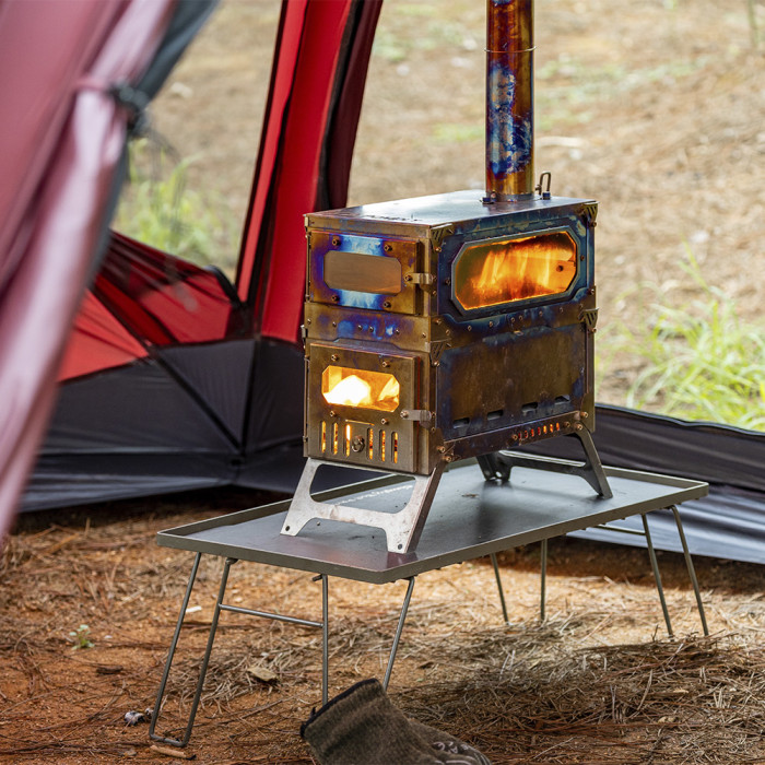 【Pré-commander】T-Brick Mini 2.0 | Version étendue | Réchaud en titane pour camping sous tente chaude | Nouveauté POMOLY 2024