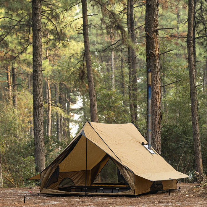 CHALET 70 Pro | 2P Tente chaude de camping | Tente murale de camping d’hiver | POMOLY Nouvelle Arrivée 2024
